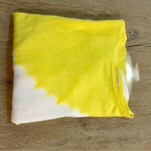 Philosophy Republic Women's Lightweight Sweater XS Yellow/White Cotton/Viscose